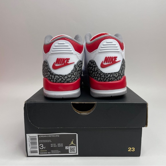 Nike Air Jordan 3 Retro PS “Fire Red” 2023 - Picture 4 of 4